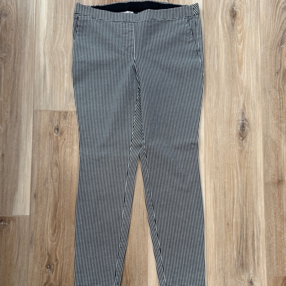 Alfani Black and White Checkered Pants